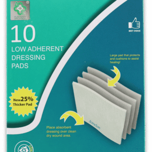 A+E Low Adherent Dressing Pads 5cm x 5cm 10 Pack