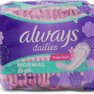 Always Dailies Singles To Go Scented 20 Liners