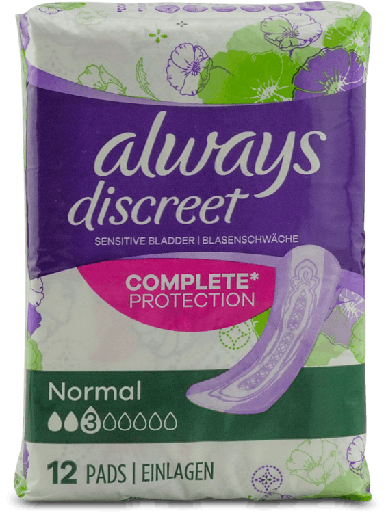 Always Discreet Normal 12 Pads