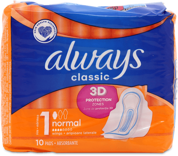 Always Maxi Classic Normal Plus Pads 10 Pack
