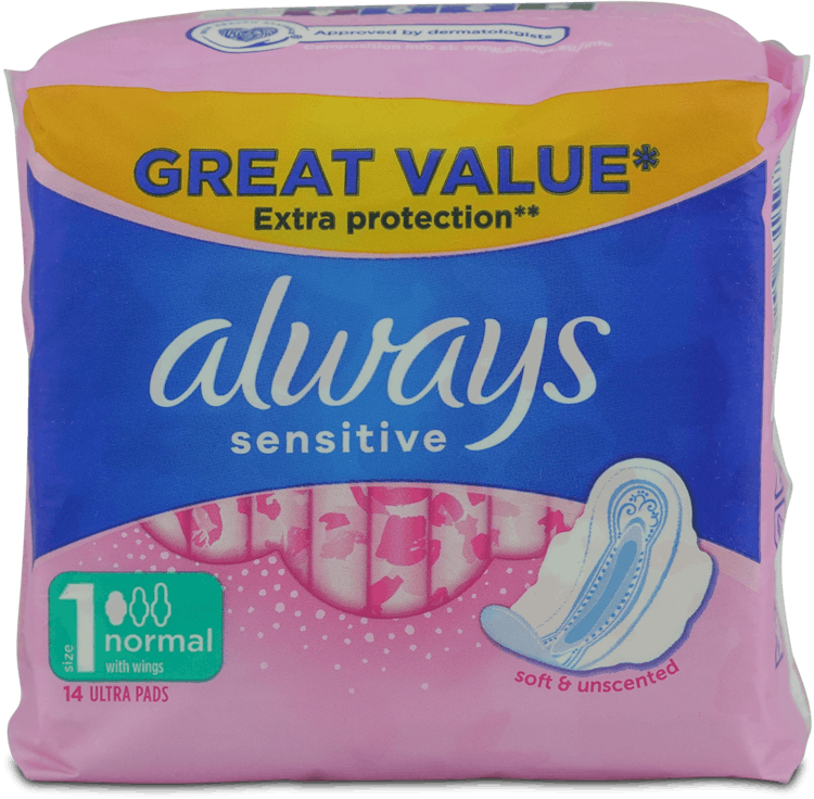 Always Sensitive Normal Plus 14 Pack