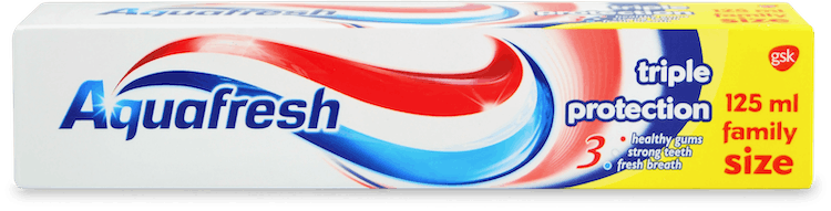Aquafresh Triple Protection Fluoride Toothpaste 125ml