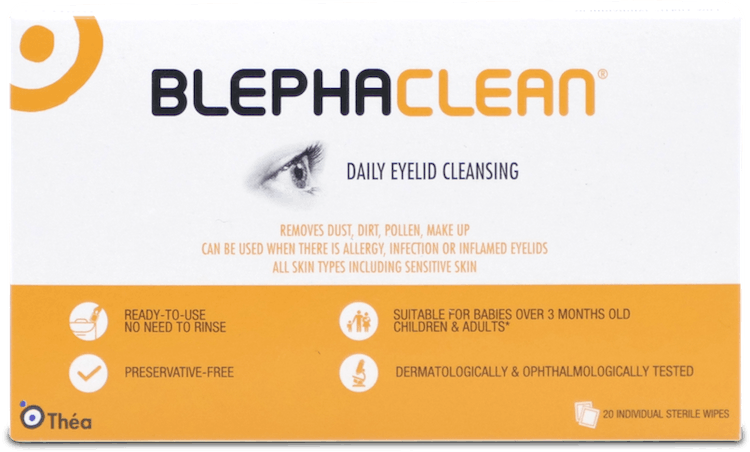 Blephaclean Eyelid Wipes 20 Pack