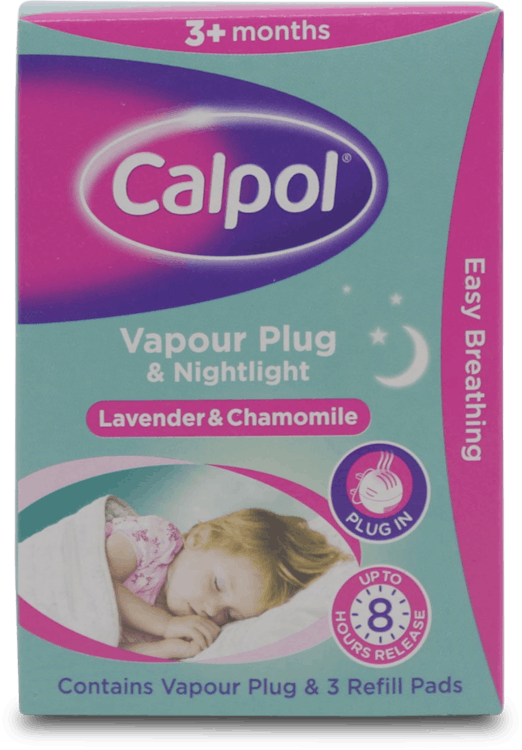 Calpol Vapour Plug and Nightlight Lavender and Chamomile Refill Pads 3 Pack