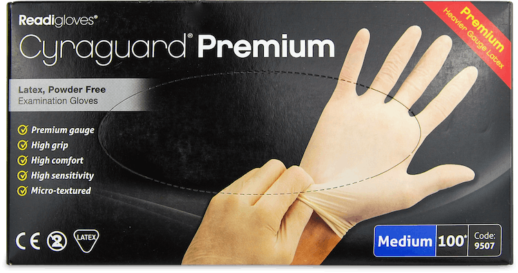 Cyraguard Premium Gloves Medium 100 Pack
