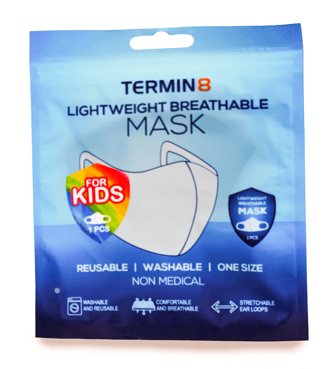 Lightweight Reusable Non-Medical Face Covering For Kids