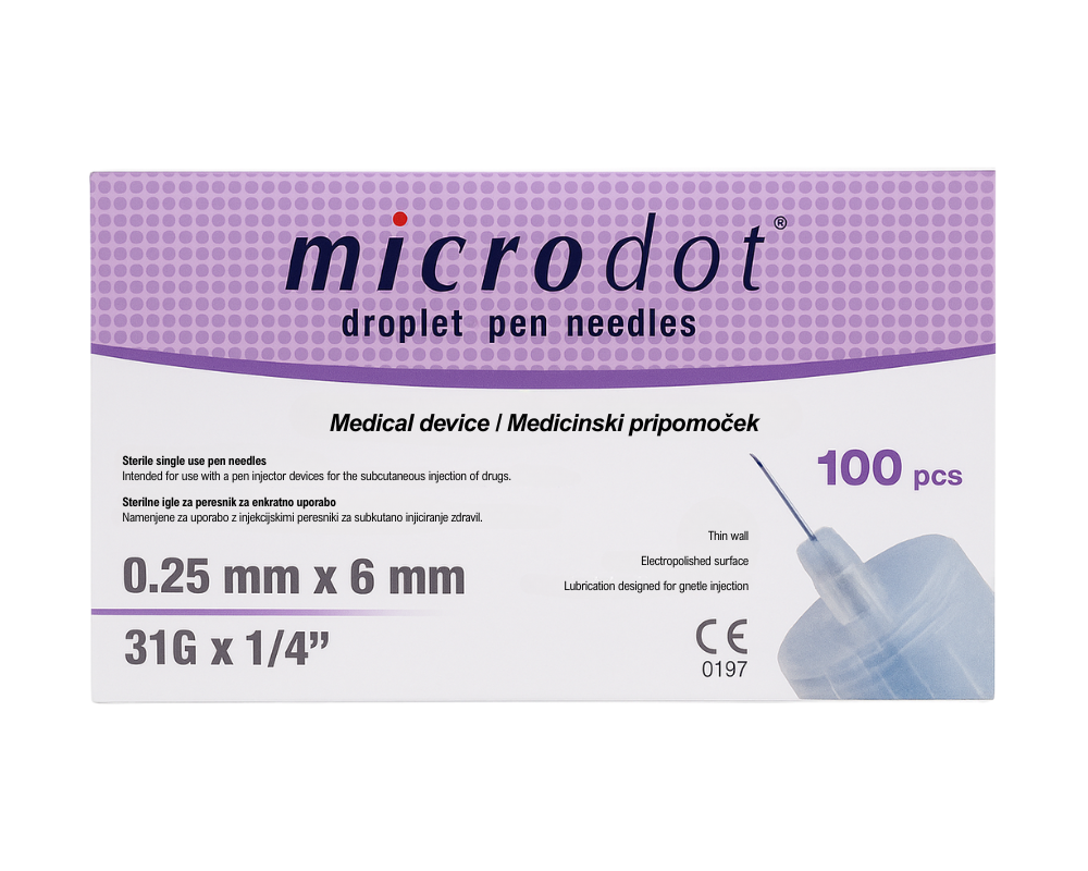 Microdot Droplet Pen Needles  (31G 6mm)