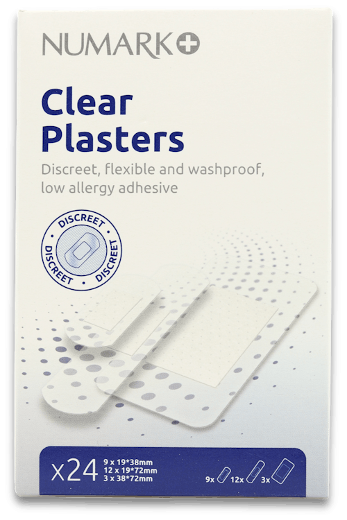 Numark Clear Plasters 24 Pack